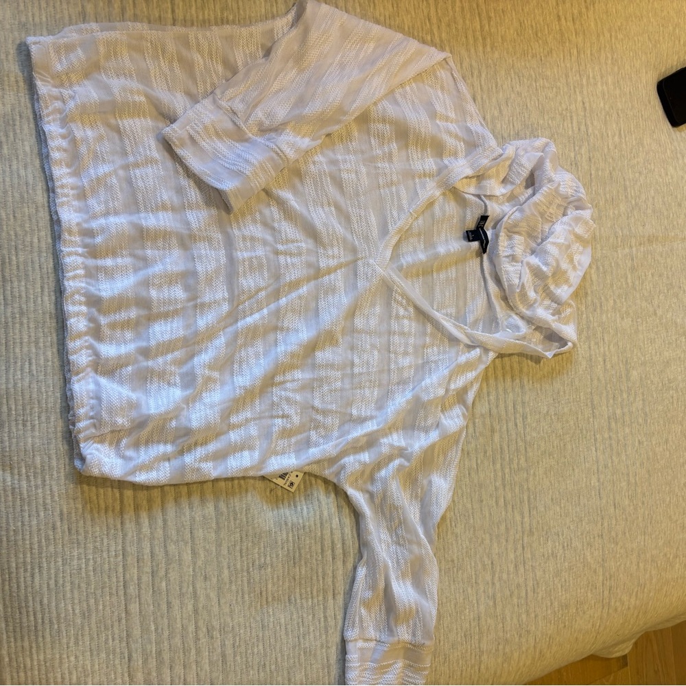 INC International Concepts Textured White Top